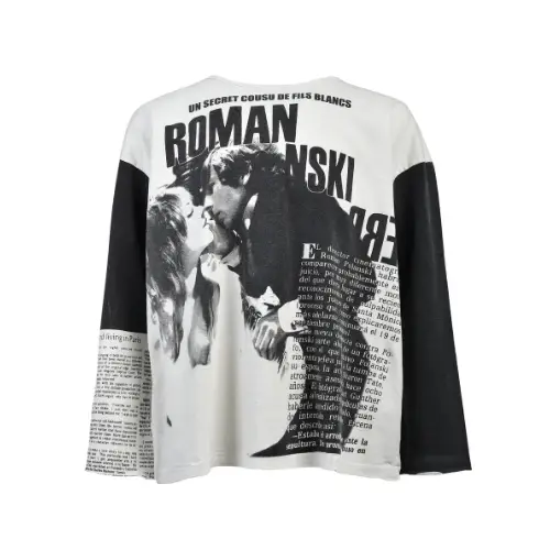 ENFANTS RICHES DÉPRIMÉS ROMAN OVERSIZED LS T-SHIRT