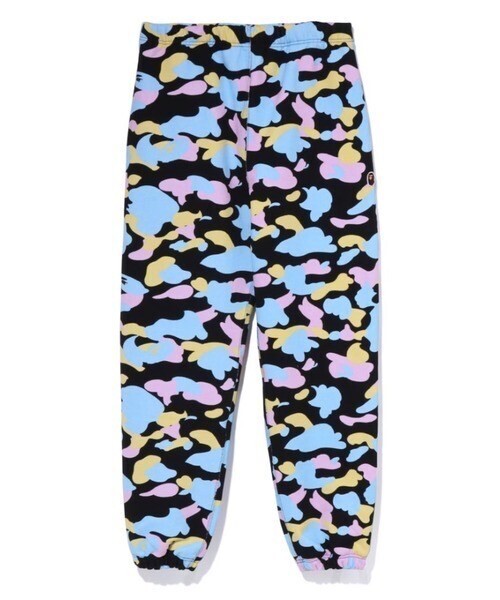 A BATHING APE NEW MULTI CAMO OVERSIZED SWEAT PANTS