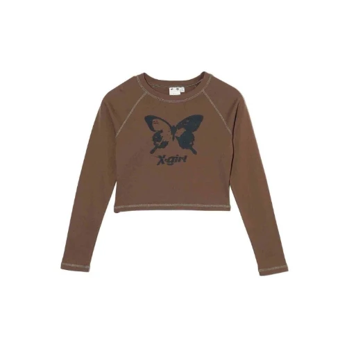 X-girl BUTTERFLY RAGLAN L/S BABY TEE X-girl