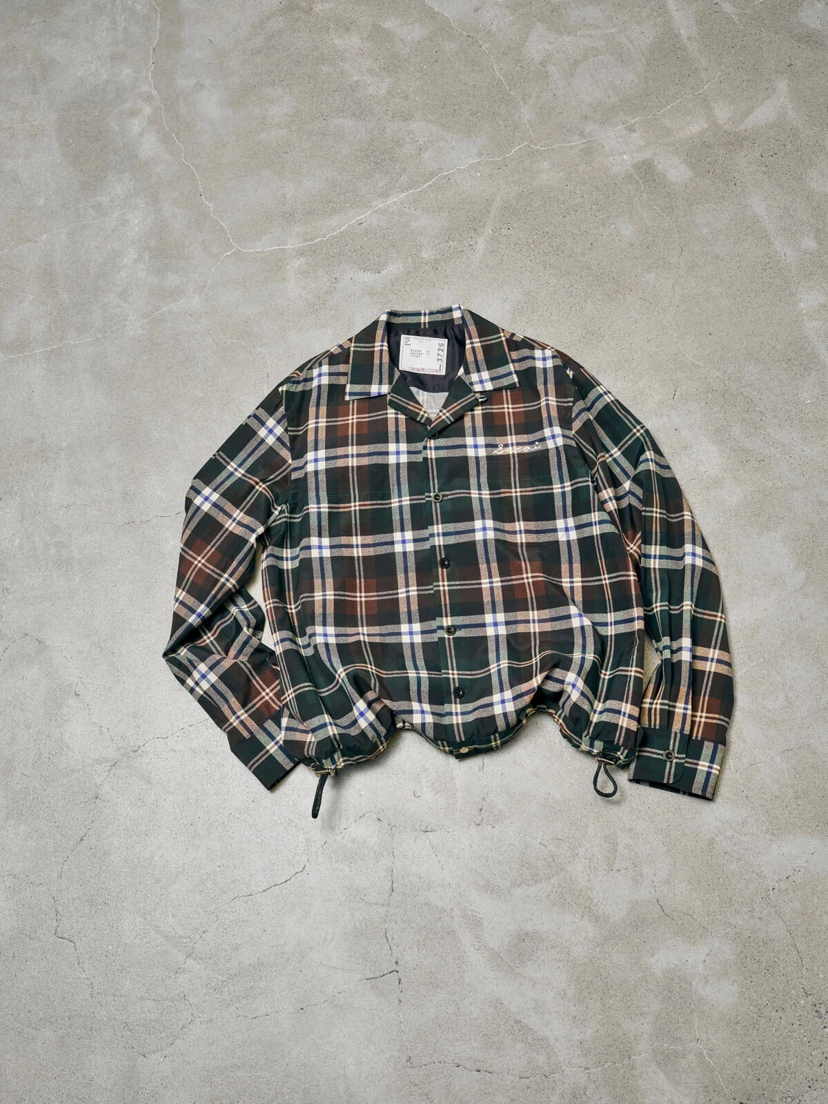 sacai Plaid Print Shirt