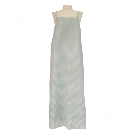 BayBee gingham check ribbonstrap onepice(mint)