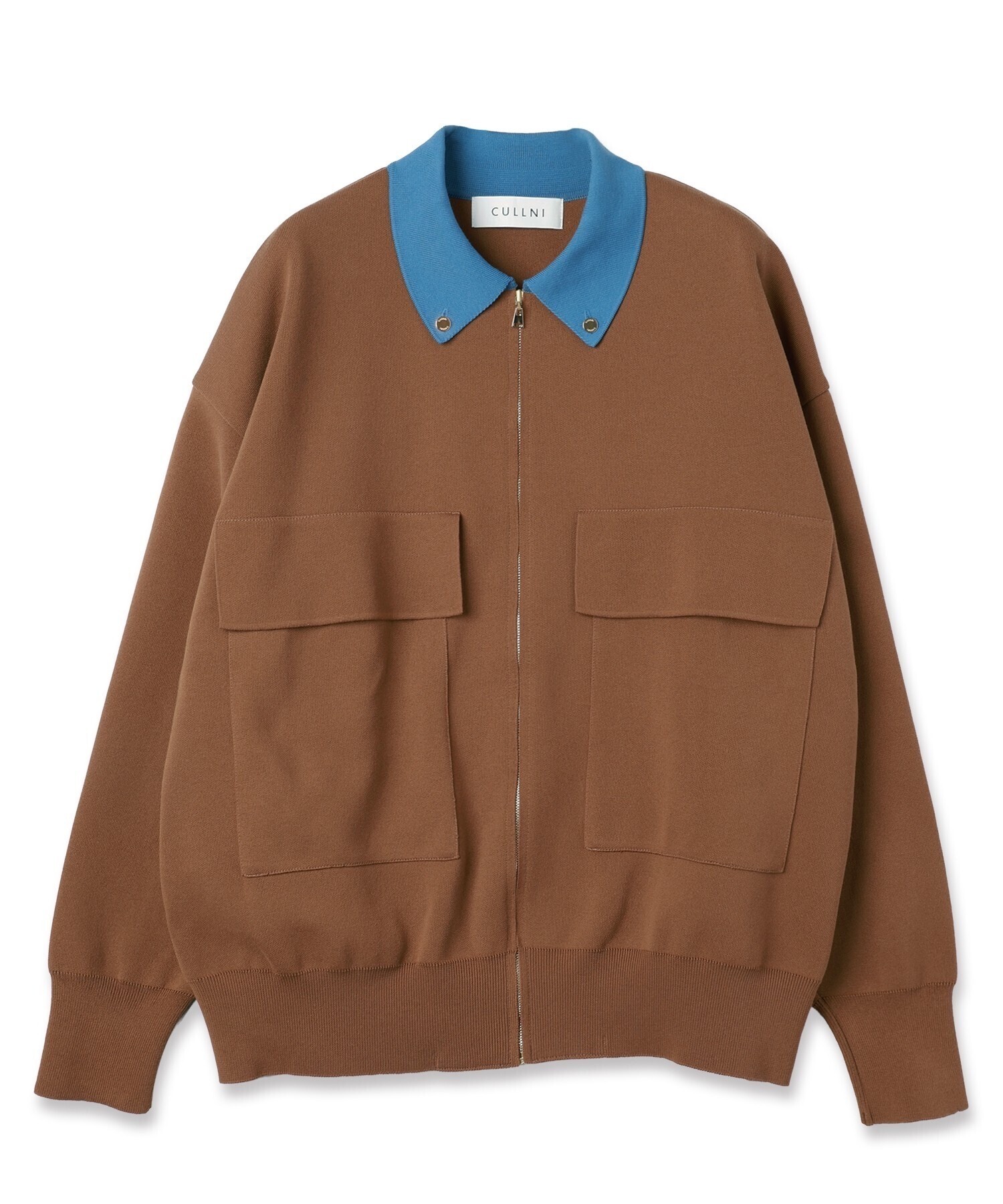 CULLNI Big Pocket Zip Up Knit Jacket
