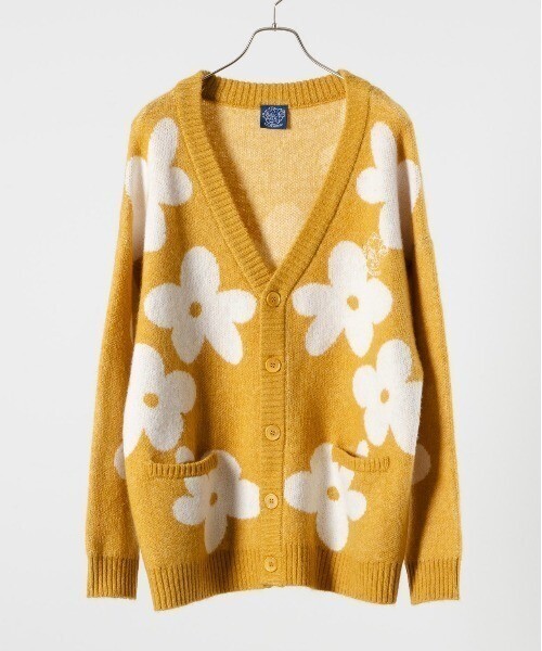 Remember. flower knit cardigan