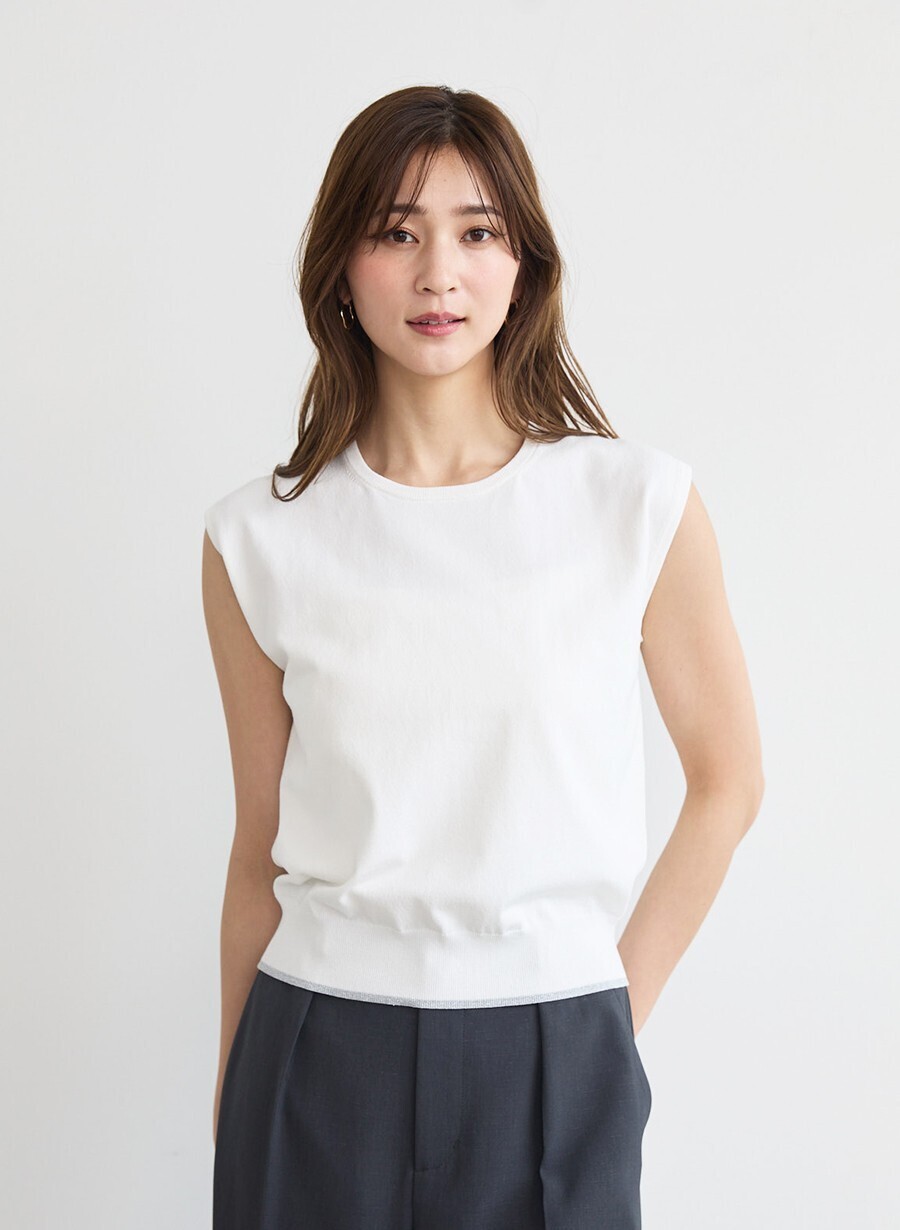 LOUNIE ベーシックニットプルオーバー