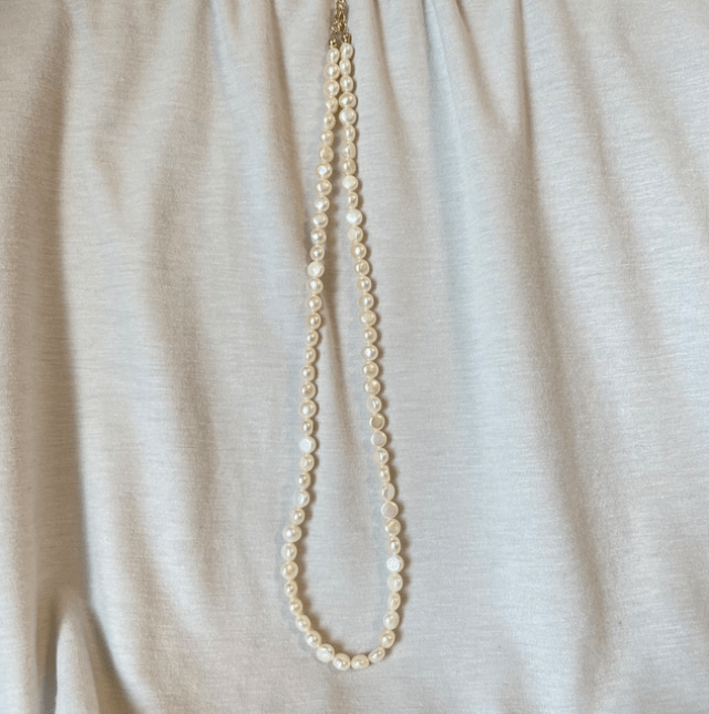 MILIEU Button pearl necklace