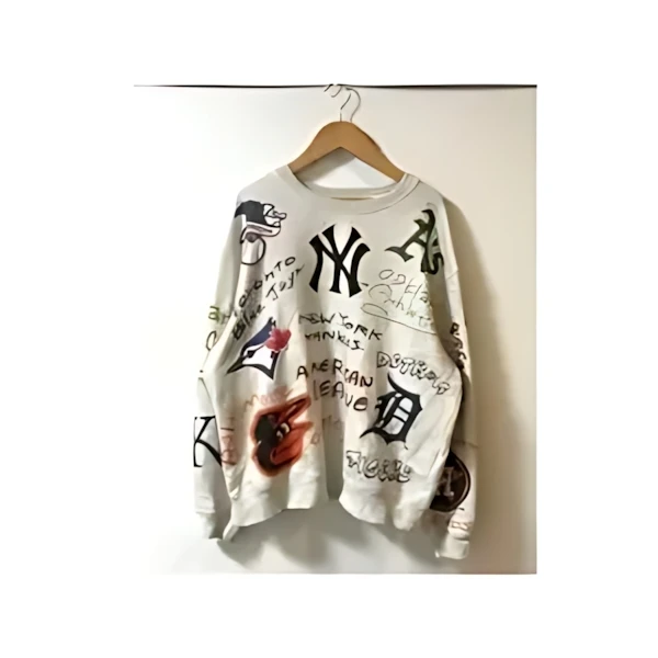 MLB 【MLB COLLECTION BY JUN】ハンドライティング 総柄スウェット