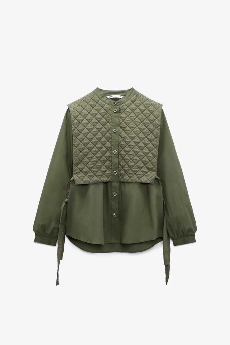 ZARA ポプリンシャツ
