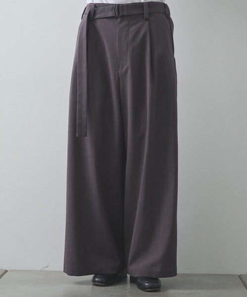UJOH 【UJOH HOMME/ウジョー】別注 Belted Wide Flare Pants