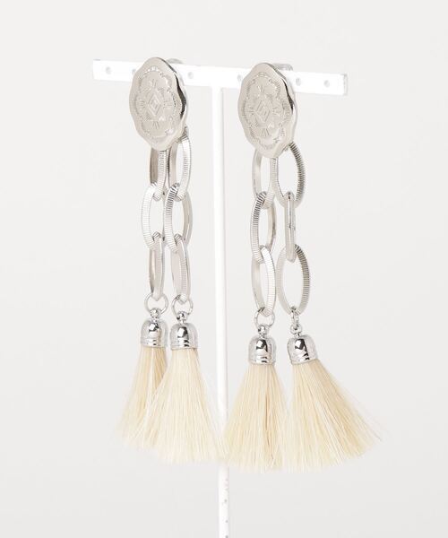 TOGA PULLA Chain fringe earrings