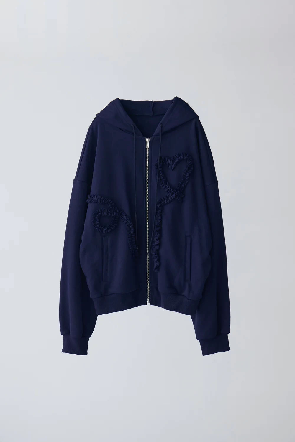 idem heart frill hoodie