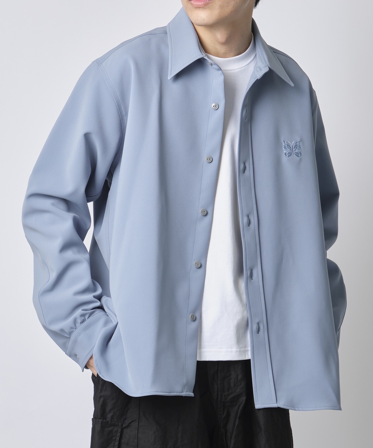 NEEDLES <SU> Work Shirt - PE/R/PU Cavalry Twill