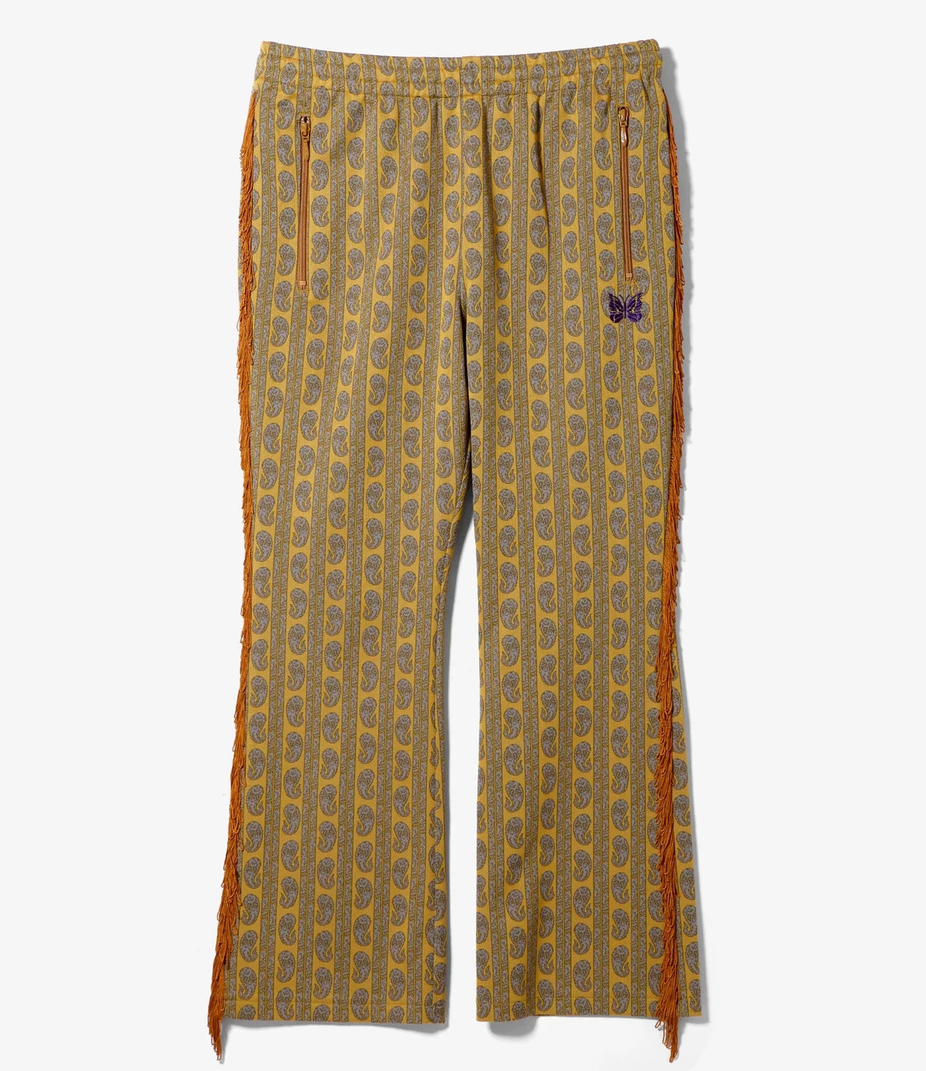 NEEDLES FRINGE BOOT-CUT TRACK PANT- POLY JQ.