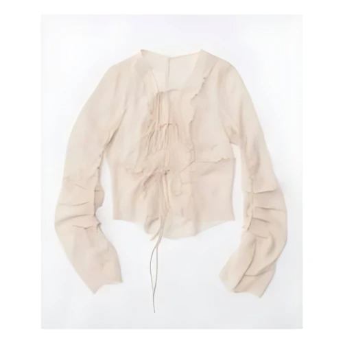 PRANK PROJECT Chiffon Outseam Top