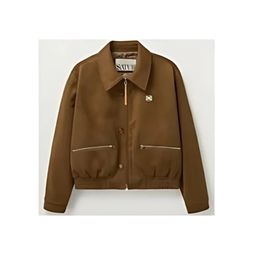 SATUR (W) Teo Faux Suede Short Jacket