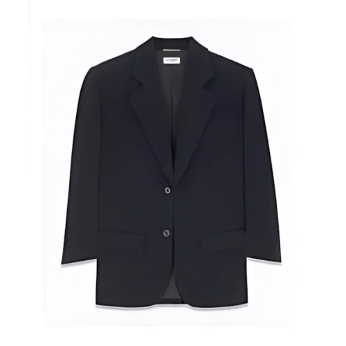 SAINT LAURENT オーバーサイズジャケット（ストライプ／ウール）
