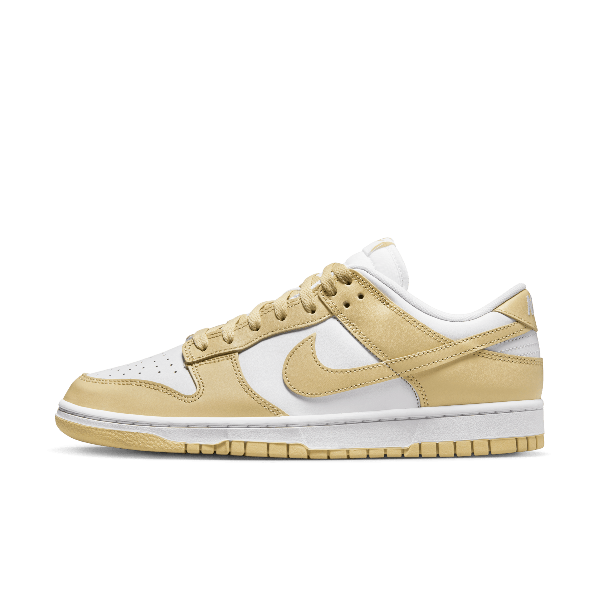 NIKE Dunk LowTeam Gold and White