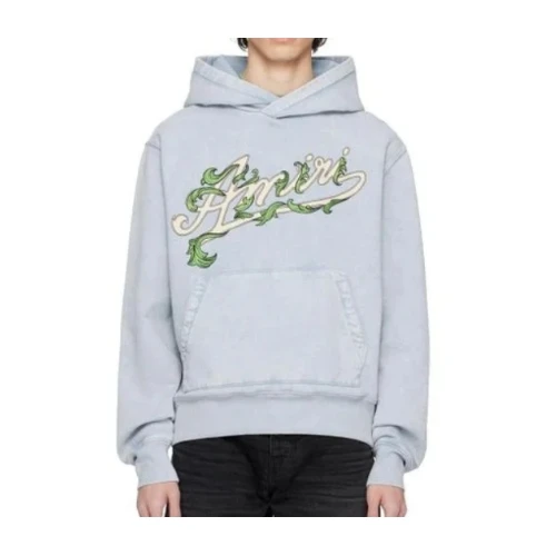 AMIRI Grey Filigree Hoodie