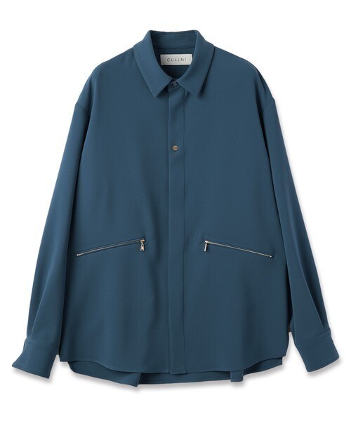 CULLNI Double Cloth Zip Pocket Shirt