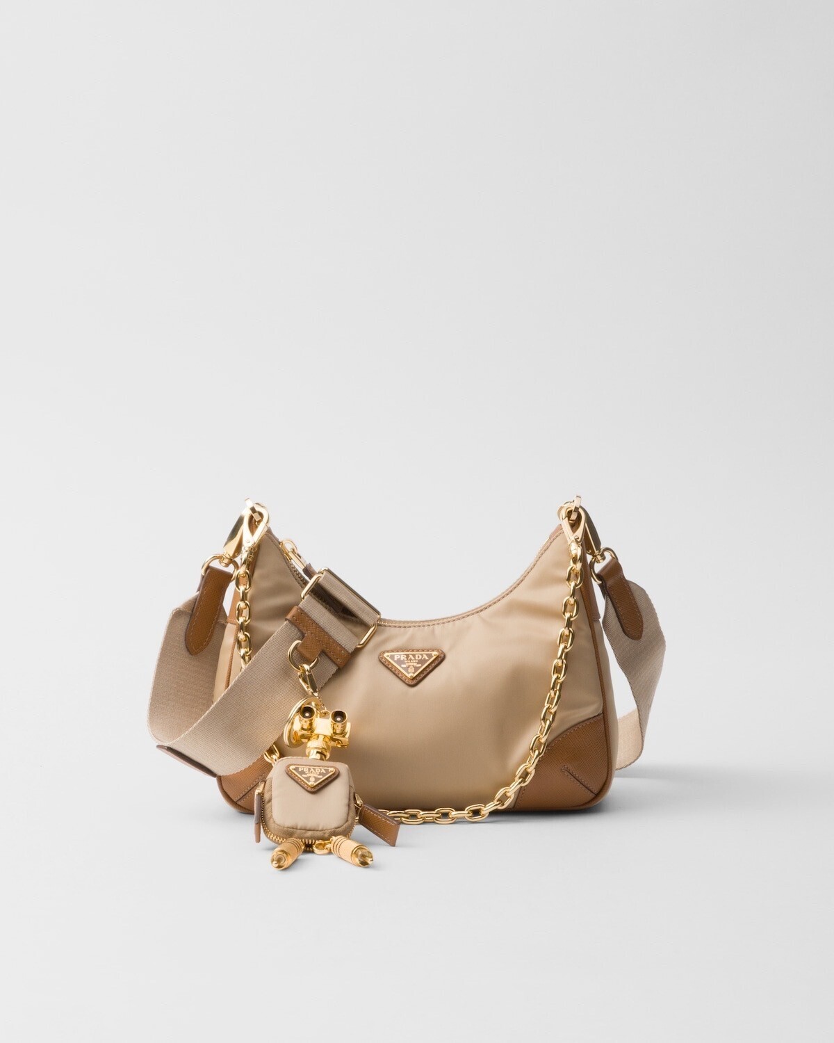 PRADA プラダ Re-Edition 2005 Re-Nylon xサフィアーノレザー バッグ