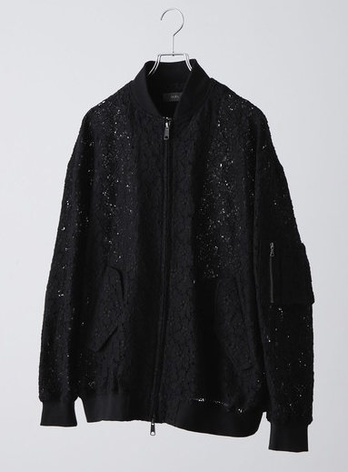 CLEL Jacquard Lace MA-1 Blouson