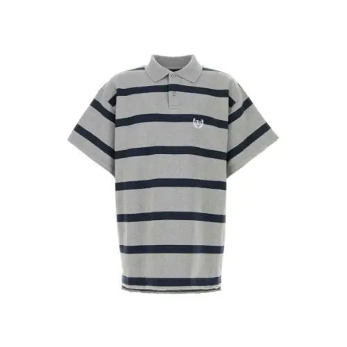Balenciaga Embroidered Cotton Oversize Polo Shirt
