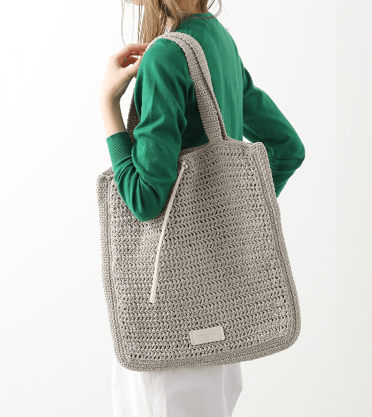 GIANNI CHIARINI VICTORIA クロシェ編み メッシュ トート