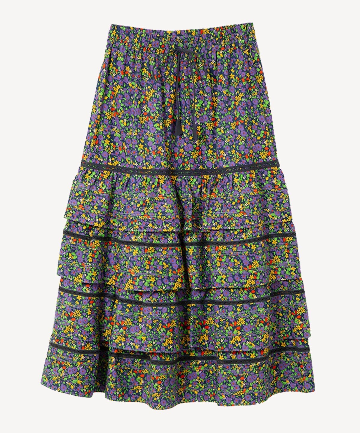 MUVEIL Floral Print Skirt