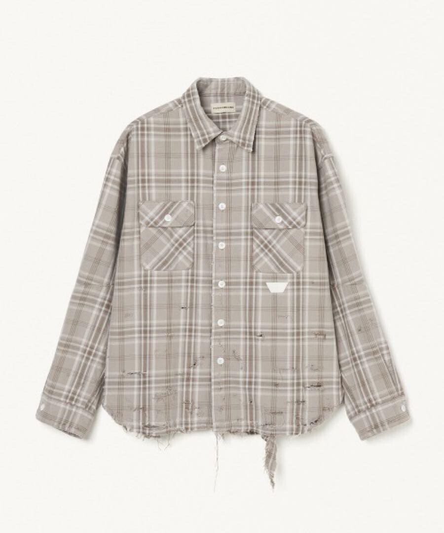 FORSOMEONE HEAVY CHECK SHIRT