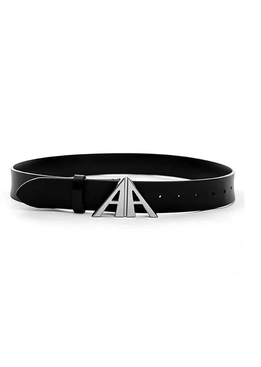 Culture E Triangle logo design silver color belt