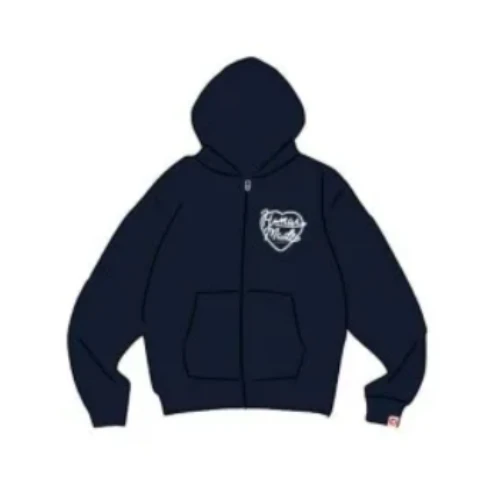 HUMAN MADE HEART ZIP-UP SWEAT HOODIE