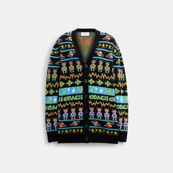 COACH Cosmic Coach Cardigan