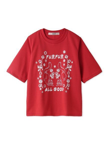 FURFUR ALL GOOD CAT Tシャツ