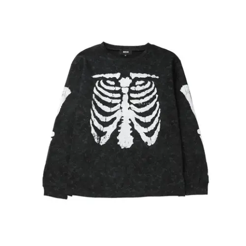 MSGM ボーングラフィックサーマルロングスリーブTシャツ
