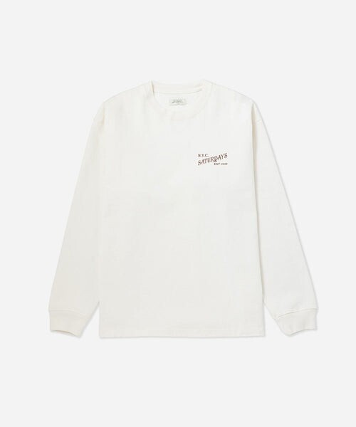 Saturdays NYC Saturdays NYC Max Weight Vintage Serif LS T-Shirt