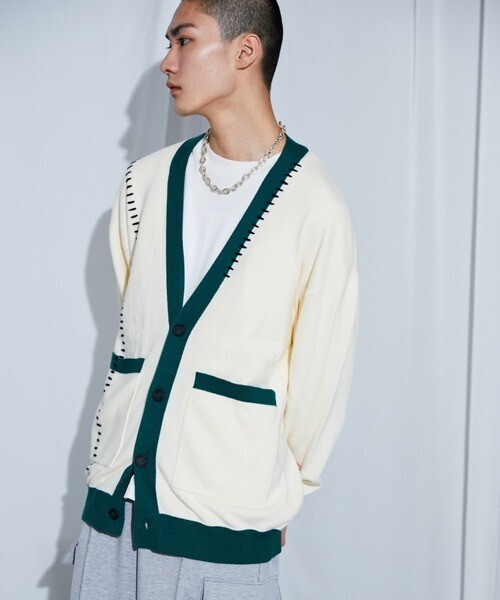 Lui's 23AW ステッチカーディガン