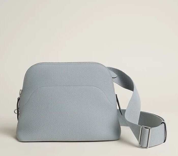 HERMES 【Bleu Glacier】HERMES ボリードメッセンジャーバッグ
