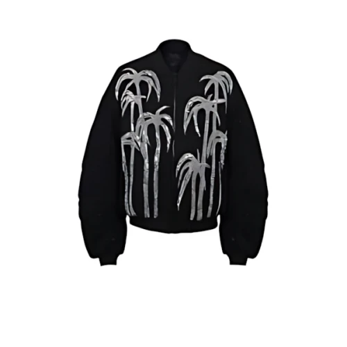 Balmain パームツリー エンブロイダリー ツイード ボンバー