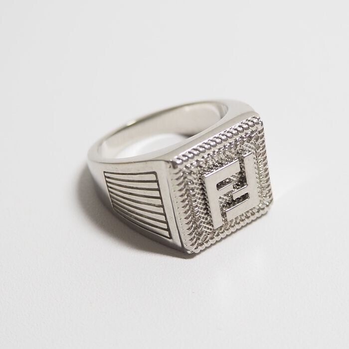 FENDI FF Guilloche Ring