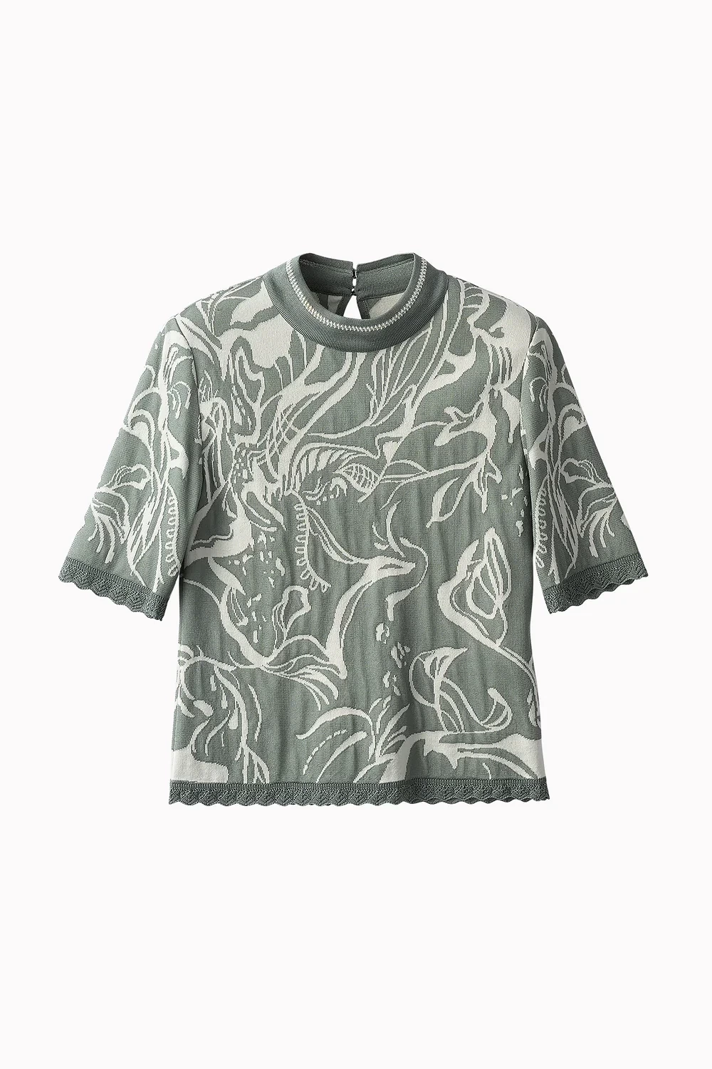 MURRAL Flower vein knit tops