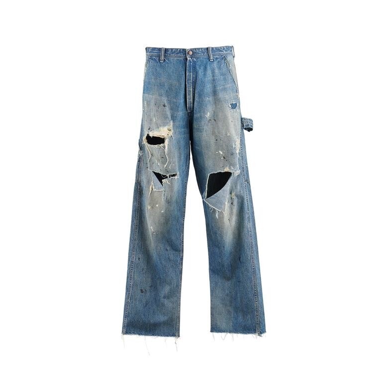 ©SAINT M×××××× DENIM PANTS / PAINTER / BLUE / デニムパンツ (ブルー)