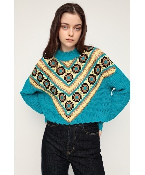 SLY CROCHET MG TOPS クロシェ ミドルゲージ トップス