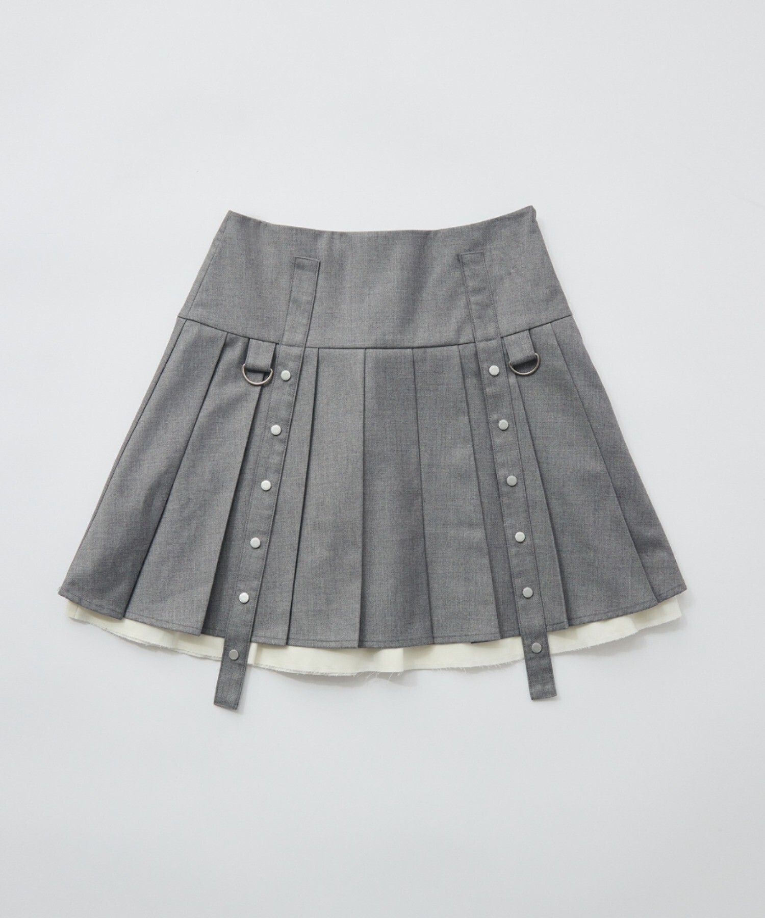 idem layered pleats mini skirt／レイヤードプリーツミニスカート