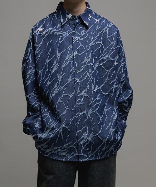 Casper John Opal denim over shirts