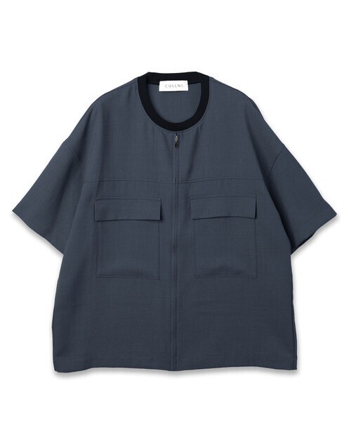 CULLNI Dry Heather Twill Big Pocket Tee