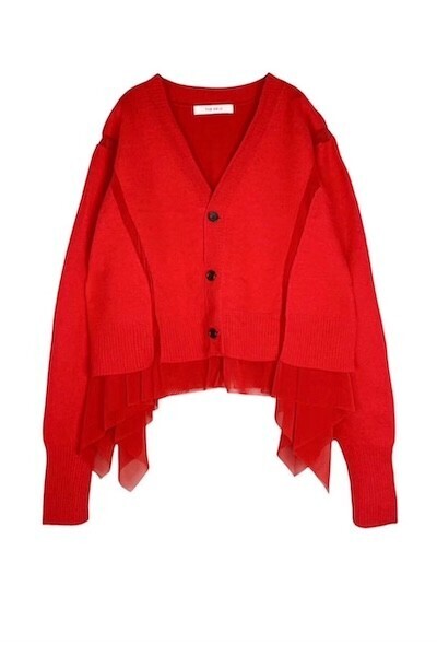 THE KEIJI HYBRID TULLE KNIT CARDIGAN