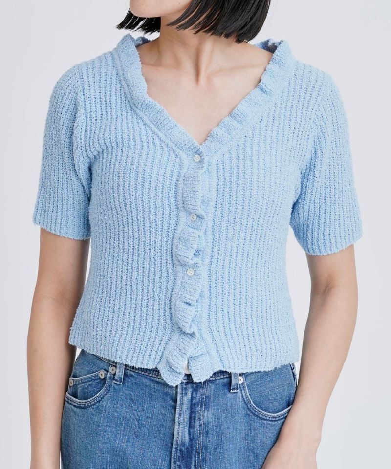 YANUK CASA FLINE×YANUK フリルカラー ショートトップス