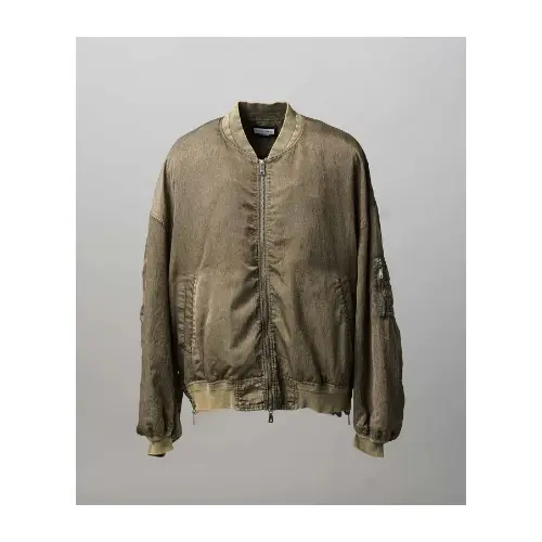 MAISON SPECIAL Prime-Over Vintage Like Nylon MA-1 Bomber Jacket