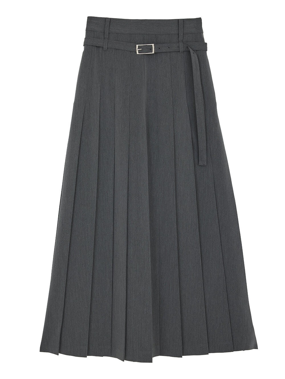 AMERI VINTAGE MEDI LOW BELT PLEATS SKIRT
