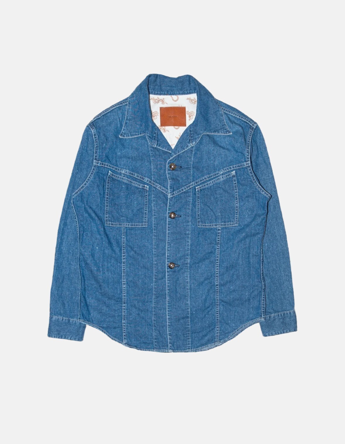 The Letters WEST COAST SHIRT -USED WASHED DENIM-