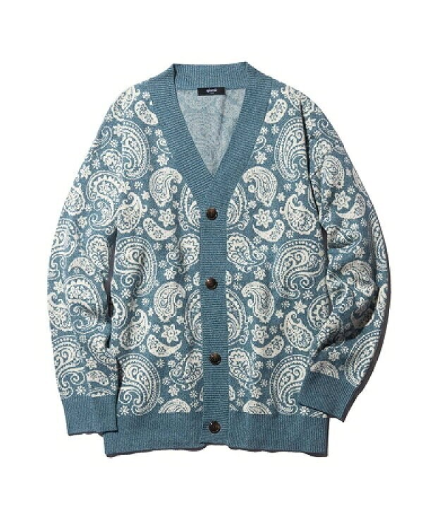 glamb Big Paisley Cardigan ビッグペイズリーカーディガン